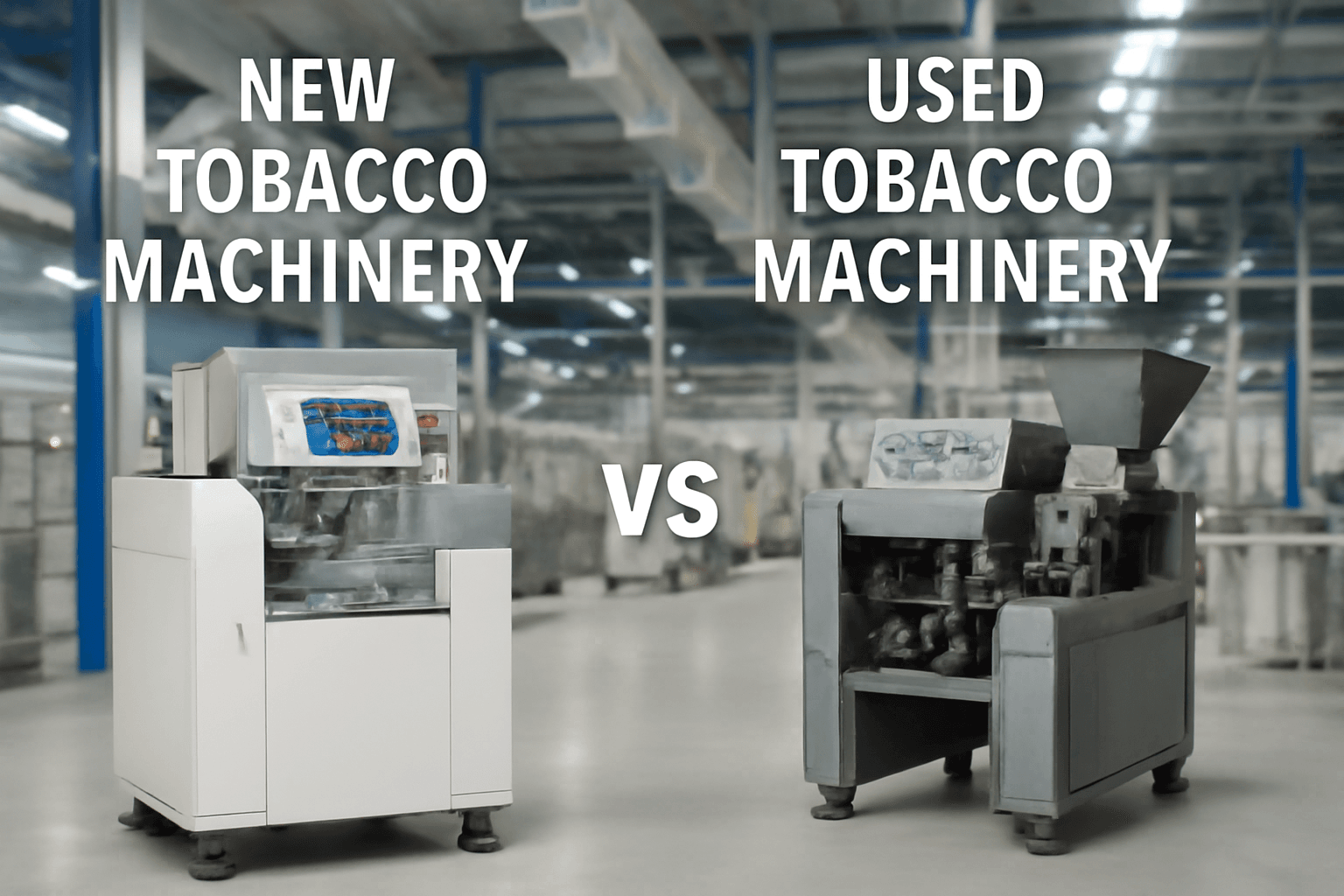 New vs. Used Tobacco Machinery: Which is the Best Investment for Your Business?