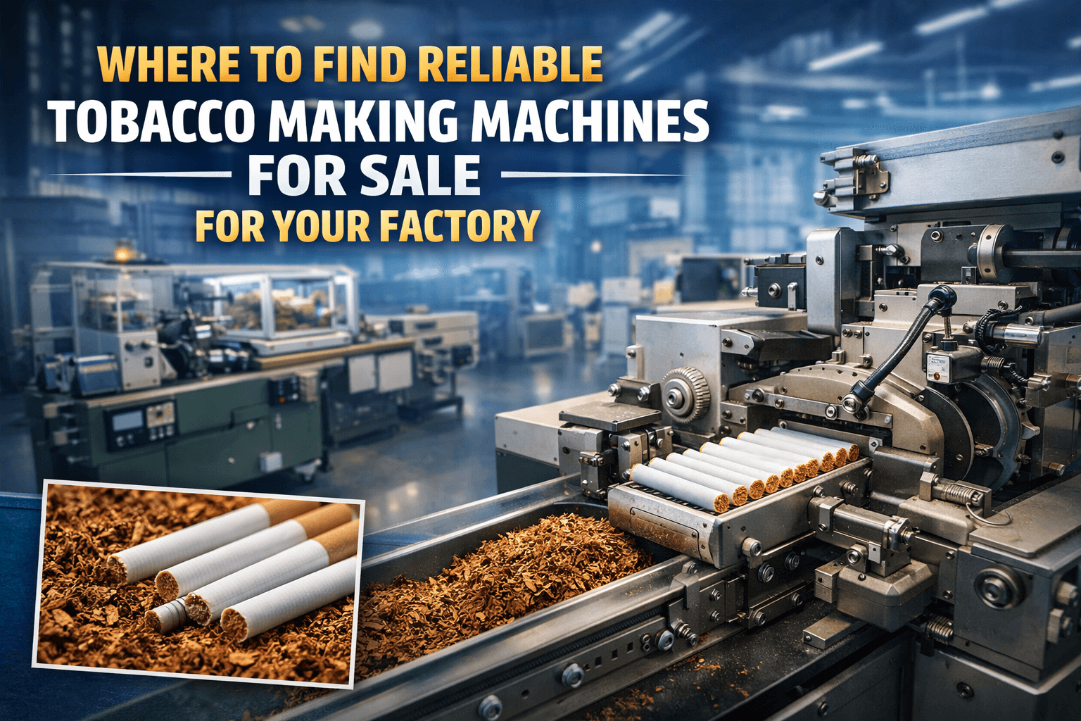 Where to Find Reliable Tobacco Making Machines for Sale for Your Factory