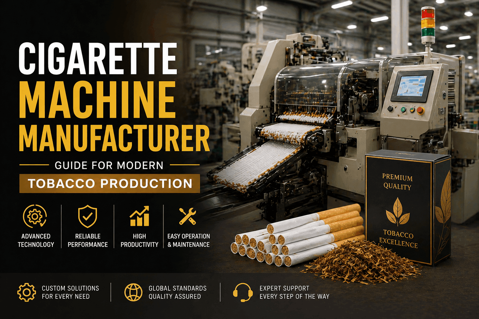 Cigarette Machine Manufacturer Guide for Modern Tobacco Production