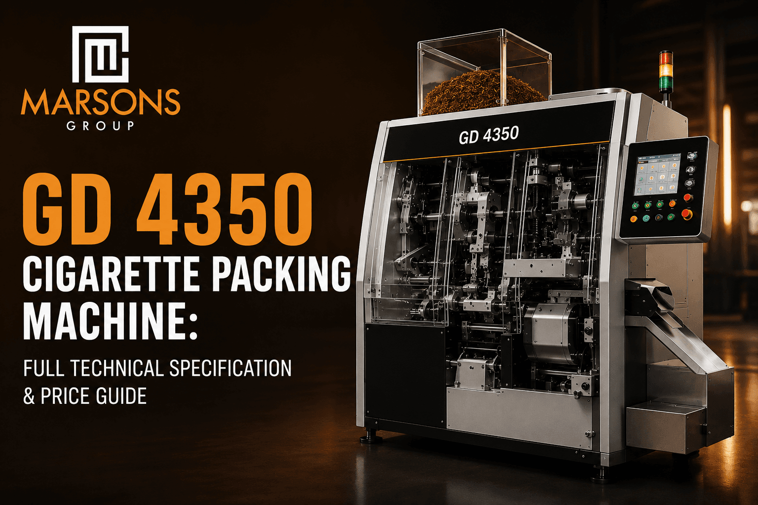 GD 4350 Cigarette Packing Machine: Full Technical Specification & Price Guide